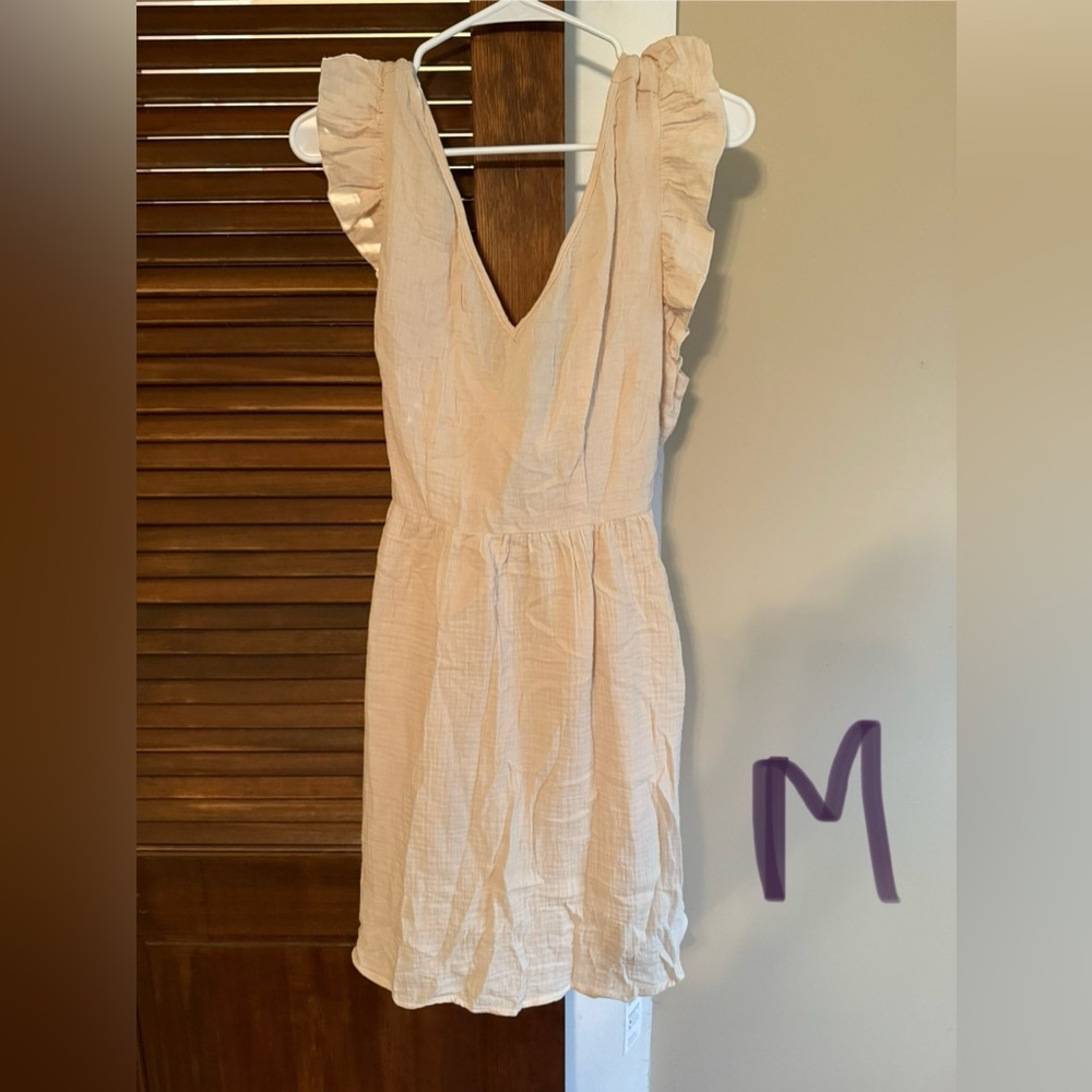 Cupshe White V-Neck Sundress Coverup